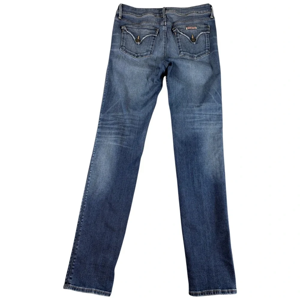 Hudson Jeans Mens Size 32 Blue Denim Premium Faded Rugged Regular Straight Leg
